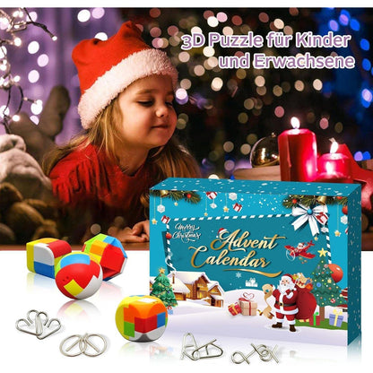 3D Puzzle Adventskalender 2024 Kinder Jungen 6-12 Jahre