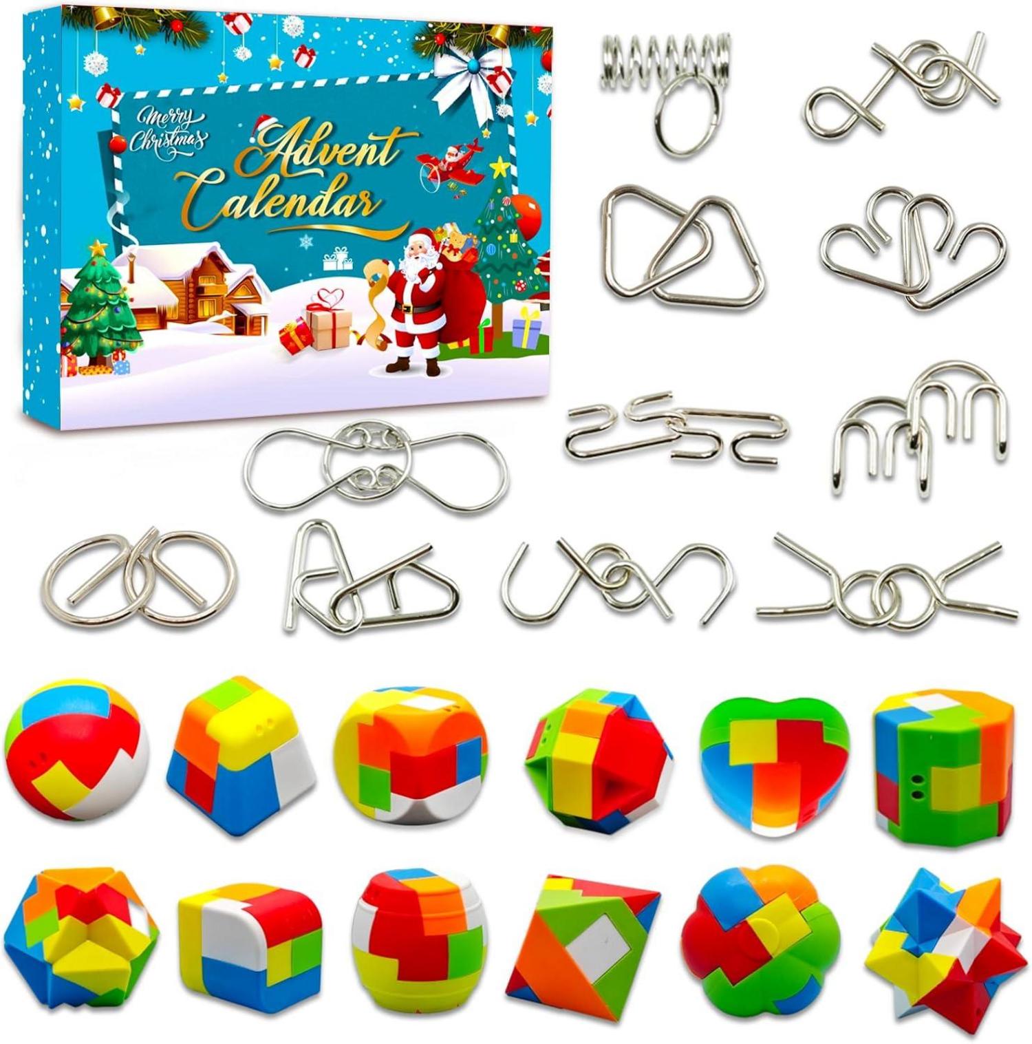 3D Puzzle Adventskalender für Kinder Jungen 6-12 Jahre