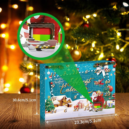 3D Puzzle Adventskalender 2024 Kinder Jungen Spielzeug Weihnachtskalender