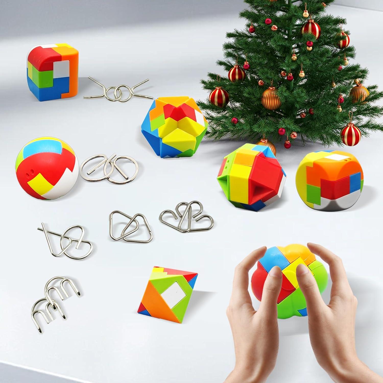 3D Puzzle Adventskalender 2024 Kinder Jungen 10 Jahre Weihnachten