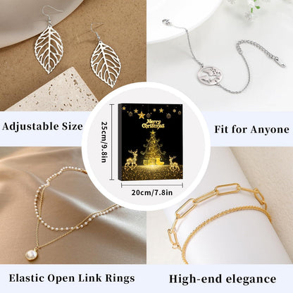 Schmuck Adventskalender 2024 Weihnachtskalender 24 Mode Schmuckset
