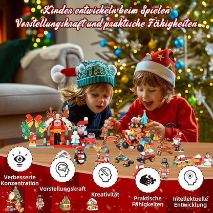Weihnachts Adventskalender 2024 Kinder Bausteine Spielset