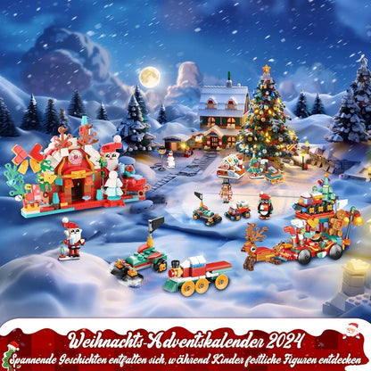 Weihnachts Adventskalender 2024 Kinder Bausteine Spielset