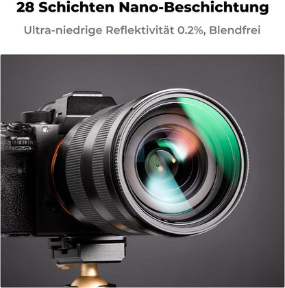 82mm Polfilter UV Filter Objektivdeckel Reinigungstuch Set Nano X-Serie