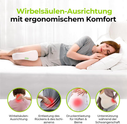 AUVON Seitenschläfer Kniekissen Memory Foam Leg Pillow Kühlender Eisseidenstoff