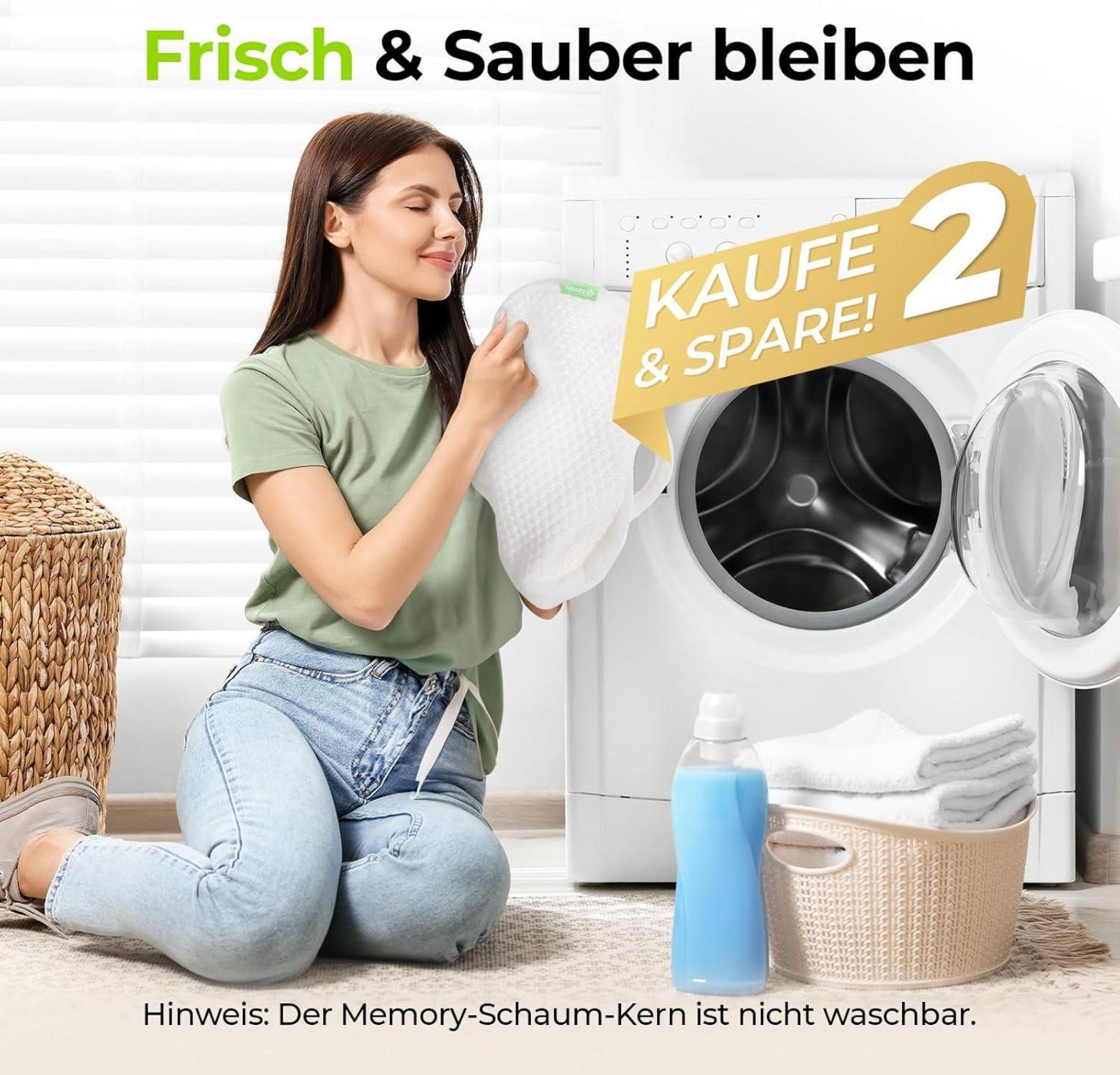 Ergonomisches Kniekissen für Seitenschläfer mit Memory Foam und