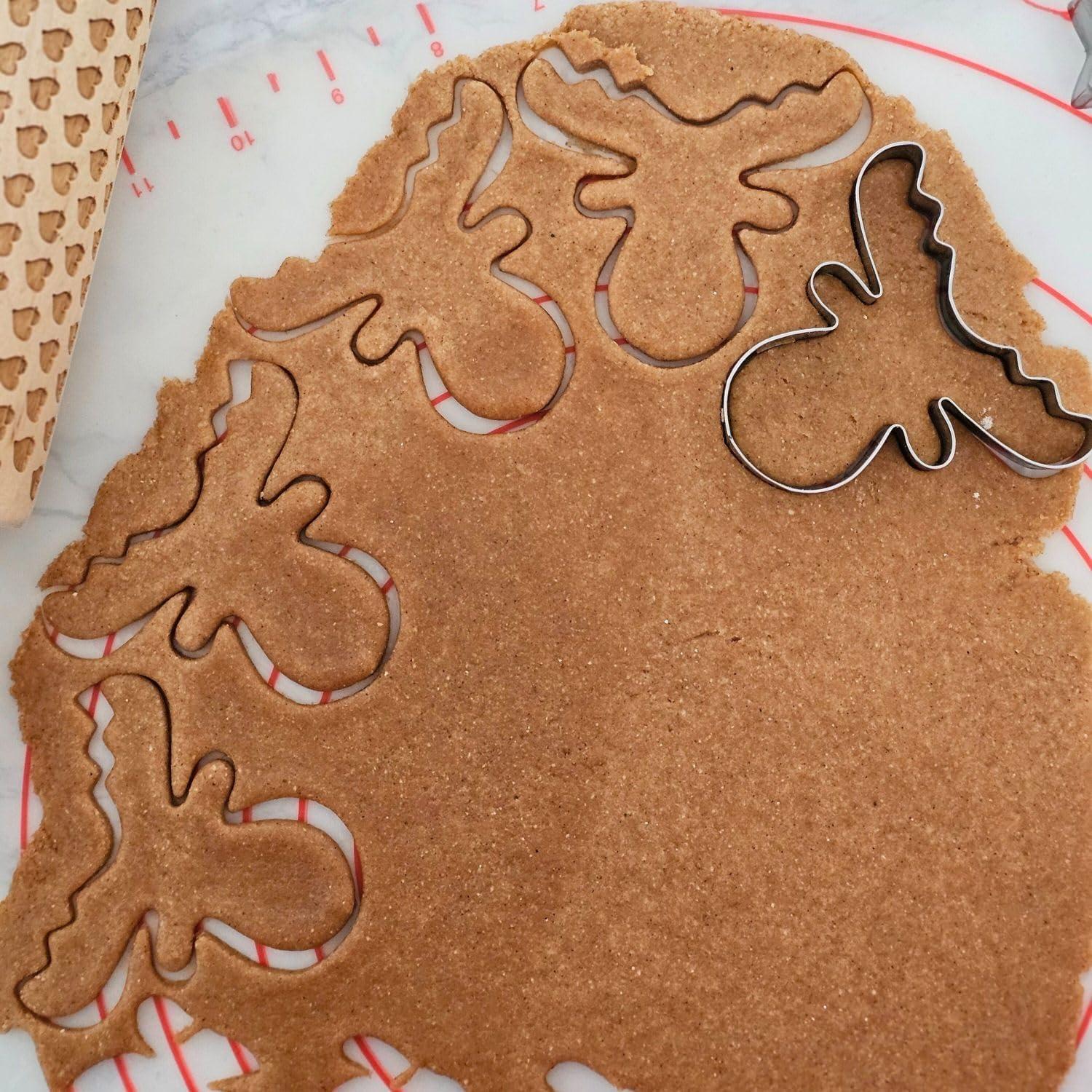 Rentier Ausstechform aus Edelstahl für Weihnachtsplätzchen