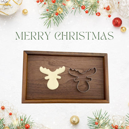 Rentier Ausstechformen Edelstahl Weihnachtsplätzchen 7,7cm