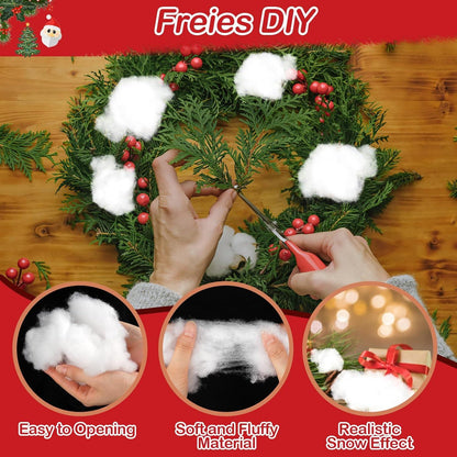 Weihnachts schnee Deko Flauschig 150g Winterlandschaft Kreativität