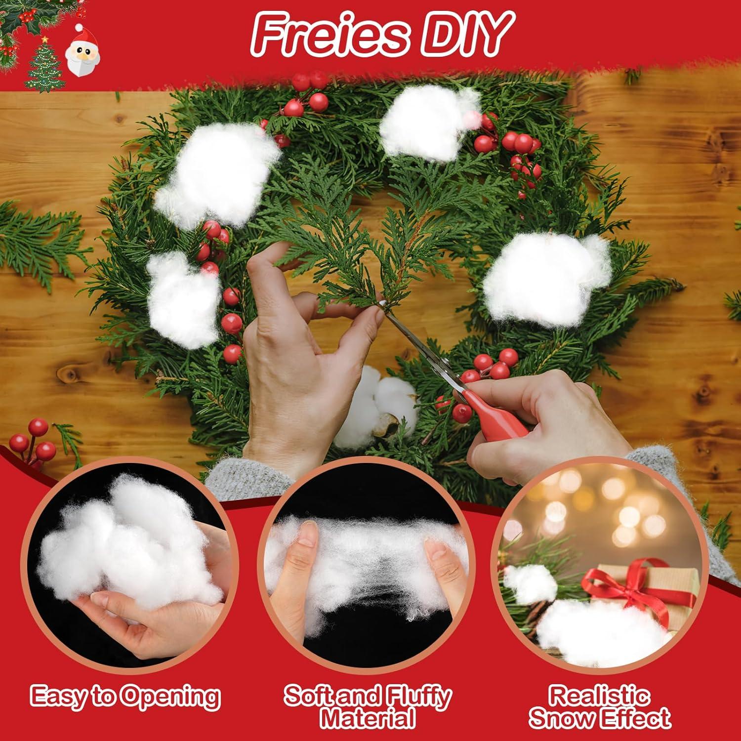 Weihnachts schnee Deko Flauschig 150g Winterlandschaft Kreativität