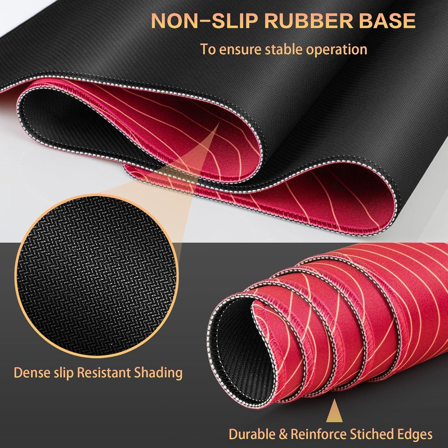Abetcabe XXL Gaming Mauspad 900x400mm - Wasserdicht, rutschfest, langlebig
