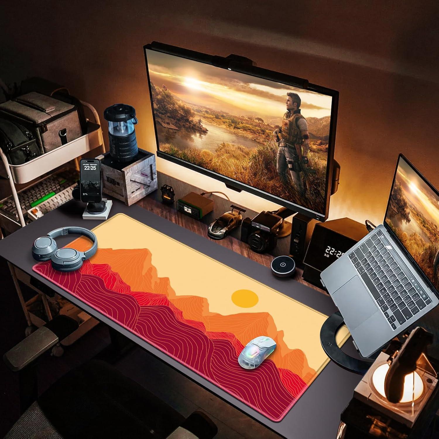 Abetcabe Gaming Mauspad XXL 900x400mm Wasserdicht Anti-Rutsch