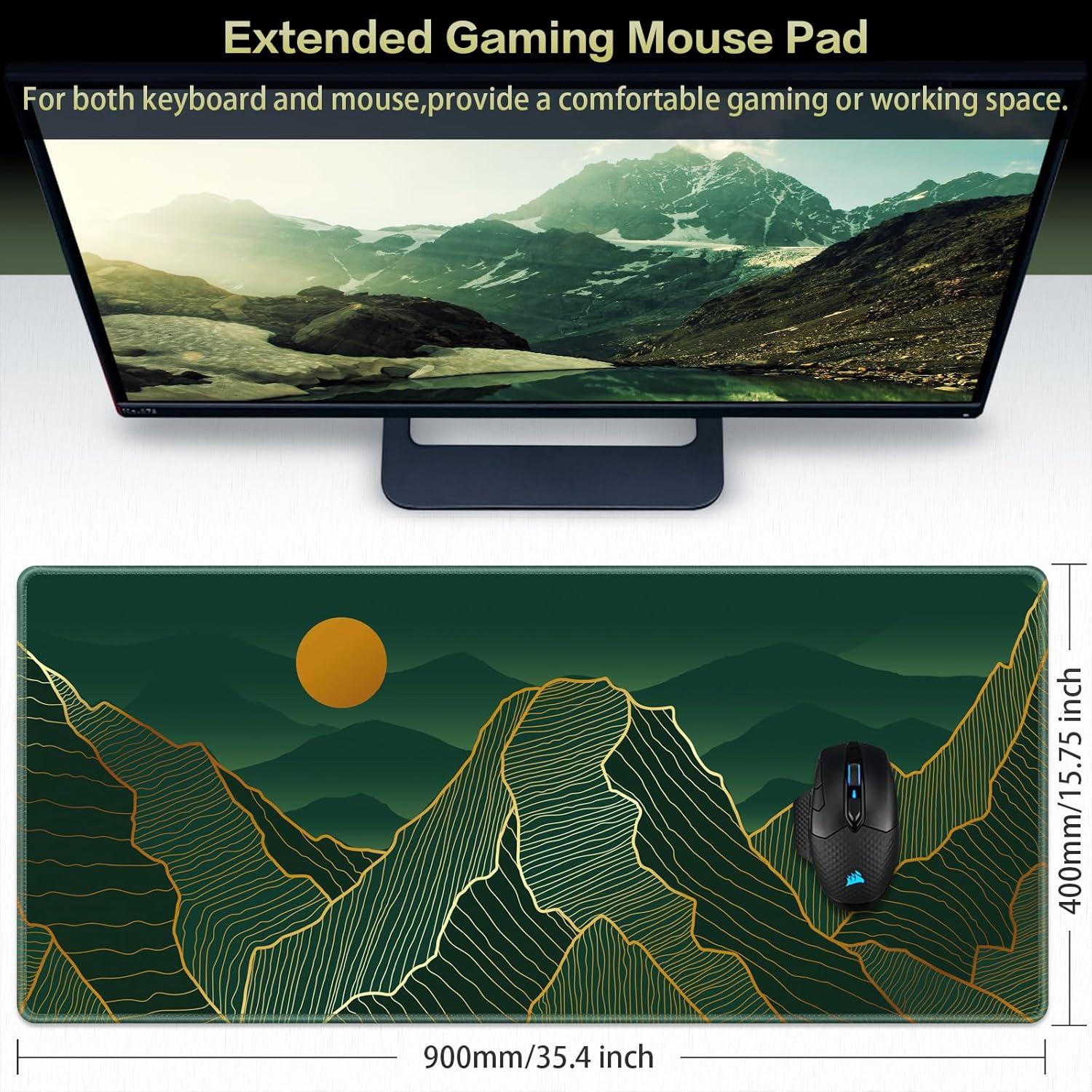 XXL Gaming Mauspad 900x400mm, Wasserdicht, Vernähte