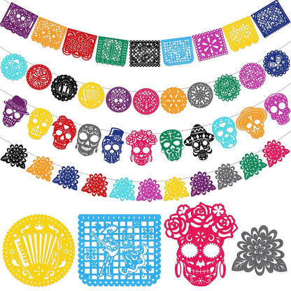 Halloween Dia De Los Muertos Deko Filz-Banner 42 Ft