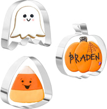 Halloween Ausstechformen Set Kürbis Geist Mais Edelstahl