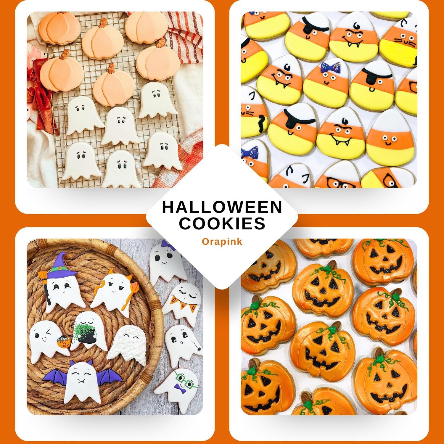 Orapink Große Halloween Ausstechformen Set Kürbis Geist 10,2cm