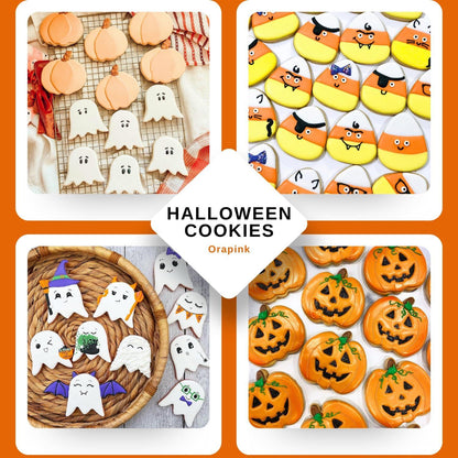 Orapink Große Halloween Ausstechformen Set Kürbis Geist 10,2cm