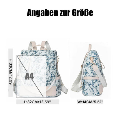 Wasserdichter Damen Rucksack – Anti-Diebstahl Schulrucksack Schwarz