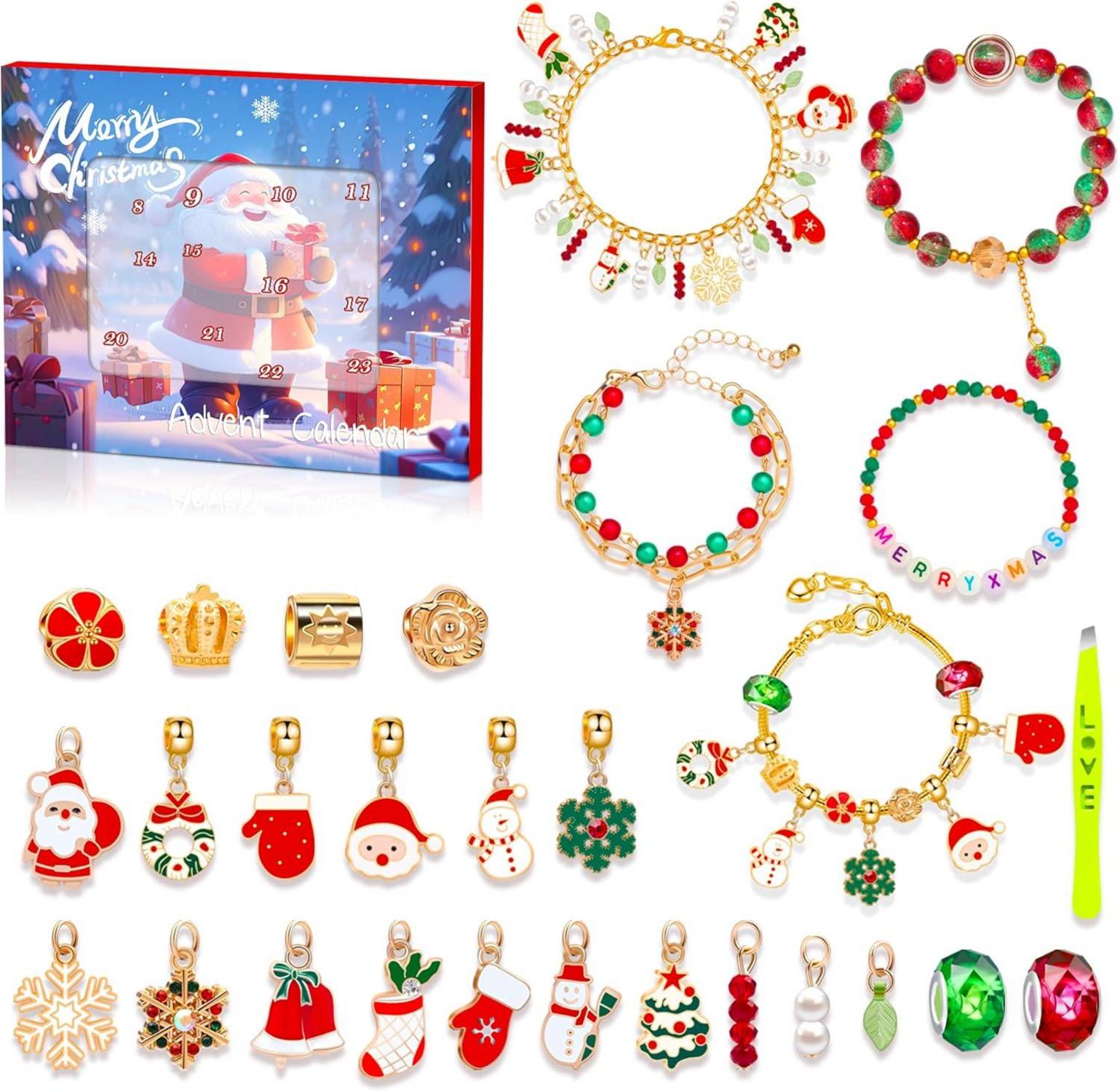DIY Weihnachtsarmband Adventskalender für Mädchen