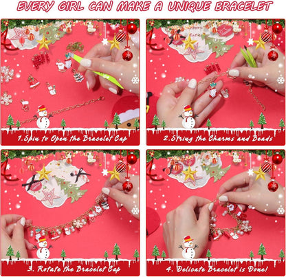 DIY Weihnachts-Adventskalender Armband für Kinder 2024 - 24 Tage Countdown