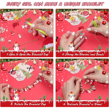 Adventskalender Armband Bastelset Mädchen Weihnachts