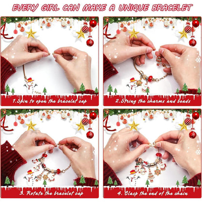 Adventskalender Armband Bastelset Mädchen Weihnachts