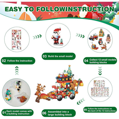 Weihnachts-Adventskalender 2024 für Kinder – Bausteine