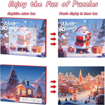 24-tägiger Weihnachts-Countdown-Kalender für Kinder mit