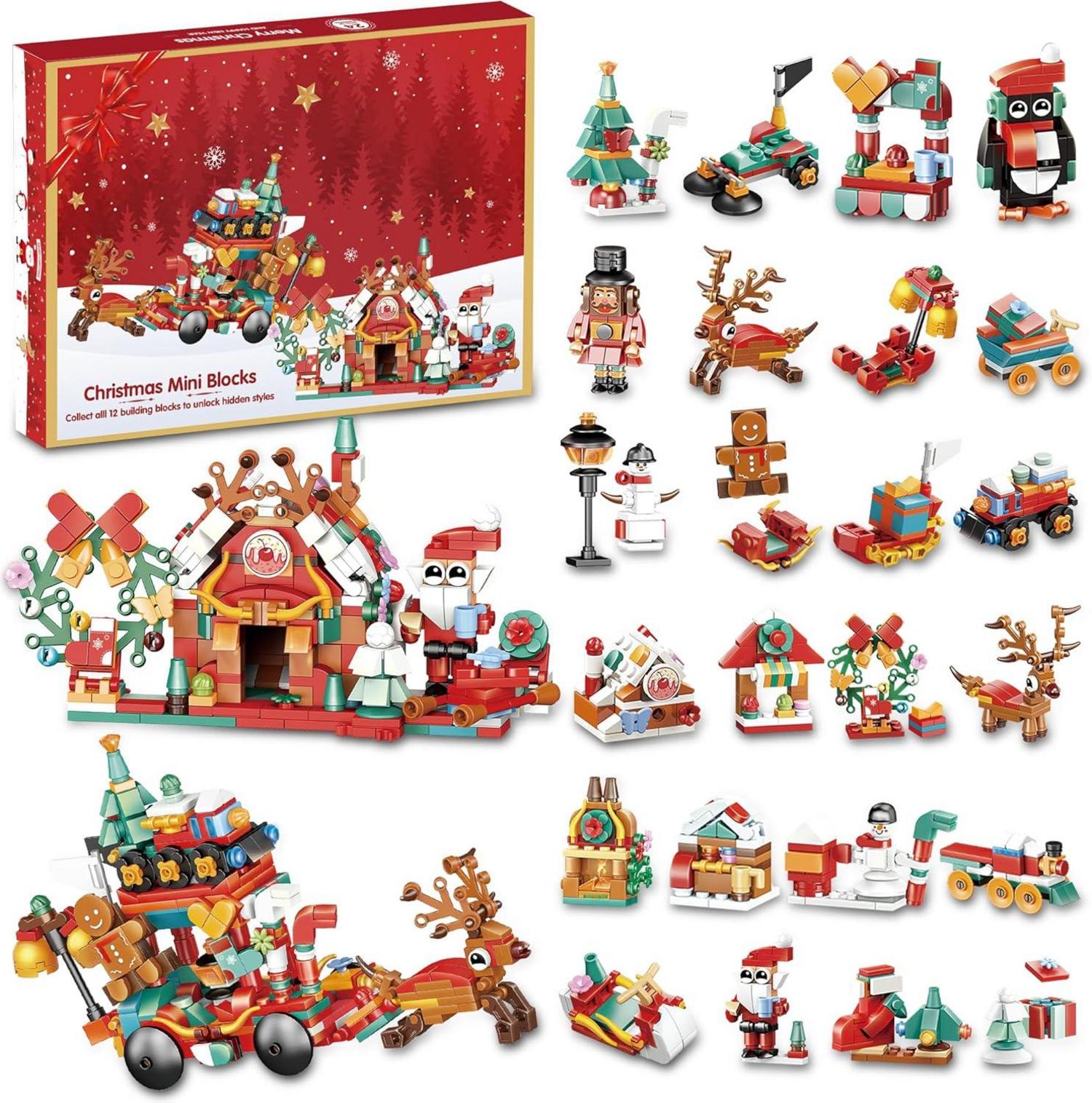 Weihnachts-Adventskalender Bausteine 24-Tage-Überraschungen