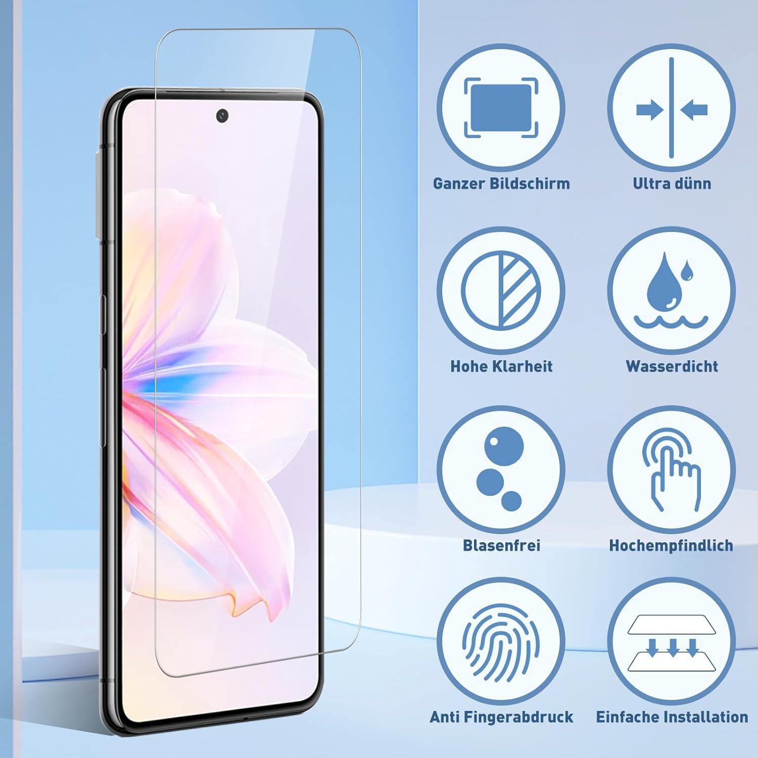 Google Pixel 8 Panzerglas Schutzfolie 2 Stück 9H gehärtetes Glas