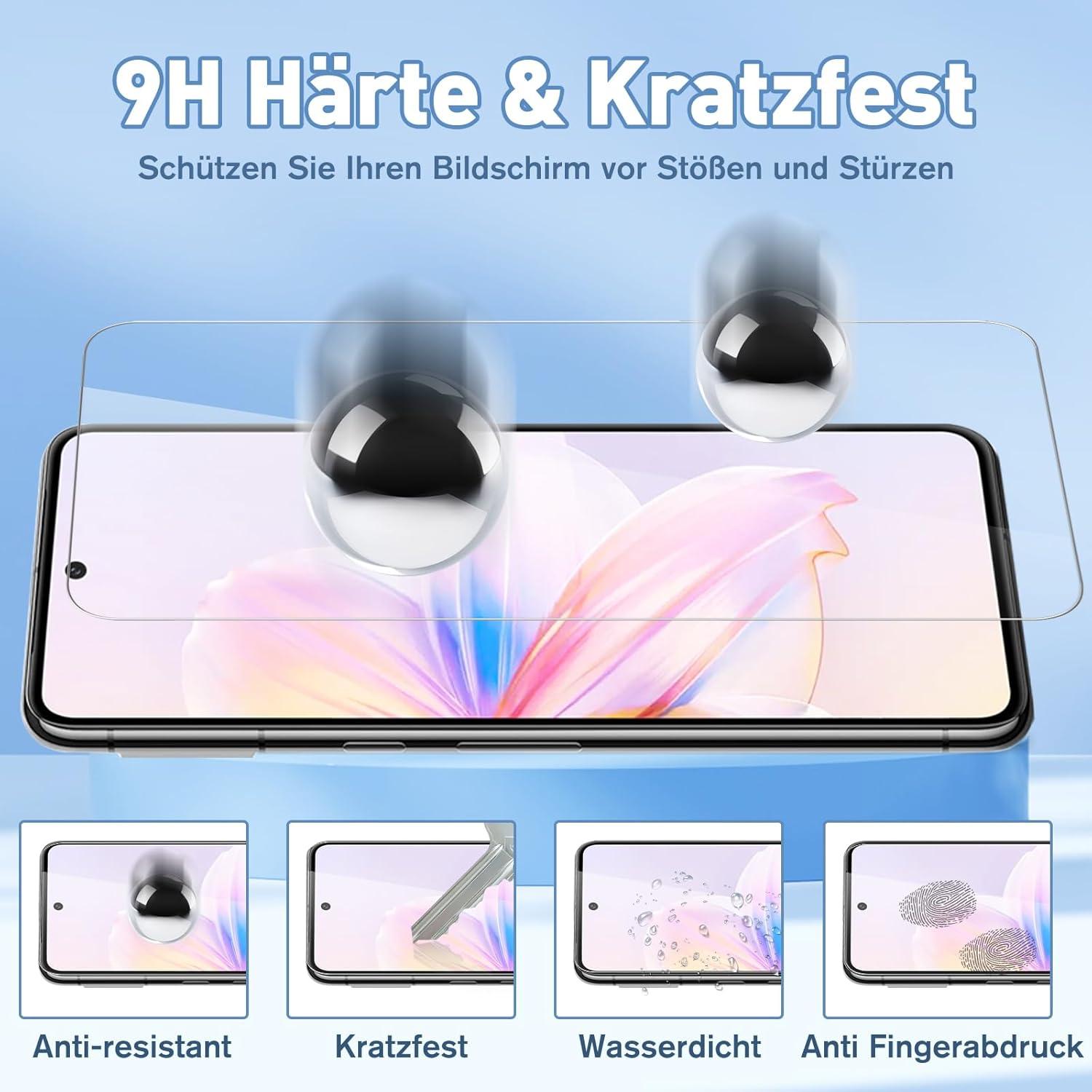 Panzerglas Google Pixel 8 Schutzfolie 2 Stück 9H gehärtetes Glas Displayschutz