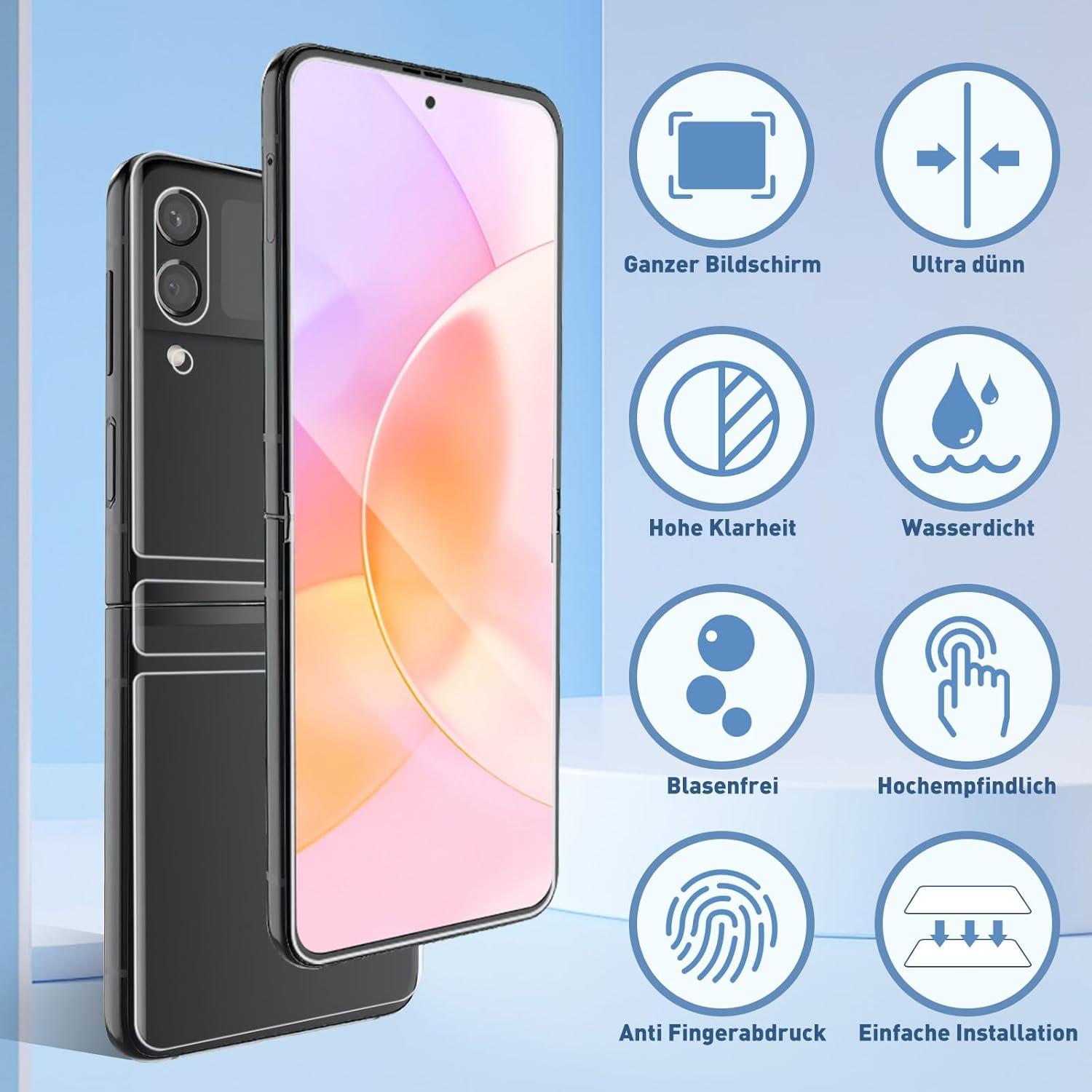Displayschutz Panzerglas Samsung Galaxy Z Flip 3/4 5G