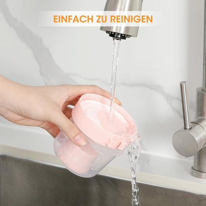 Müslibecher to go 4 Stk. Müsli Becher 2 in 1 mit Löffel Joghurtbecher