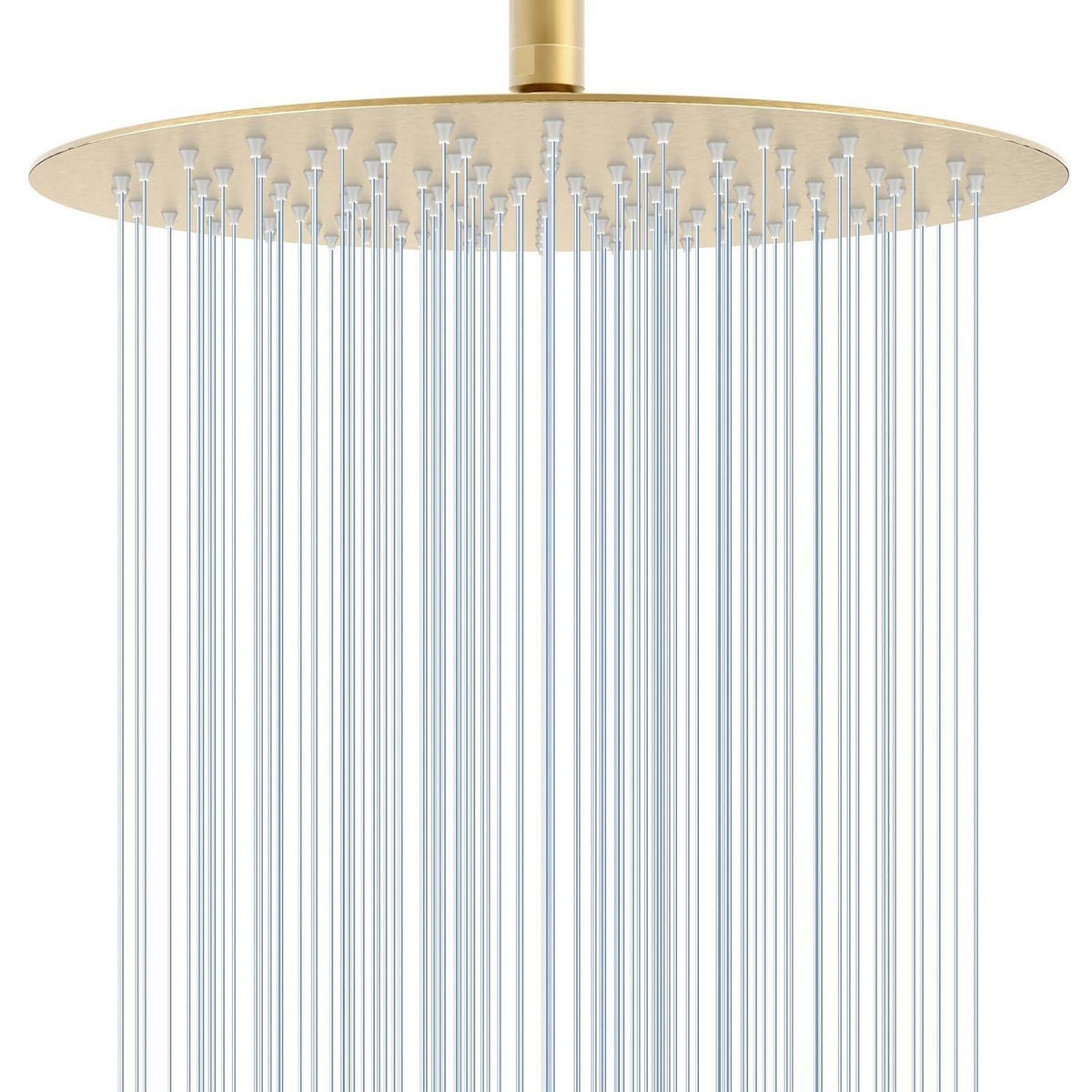 30cm Regendusche Gold – Wasserfall Duschkopf Edelstahl