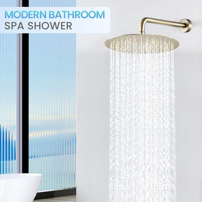 30cm Regendusche Gold – Wasserfall Duschkopf Edelstahl