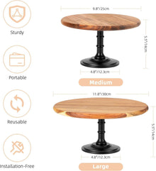 Etagere Tortenständer Cupcake Ständer Holz Eichensockel