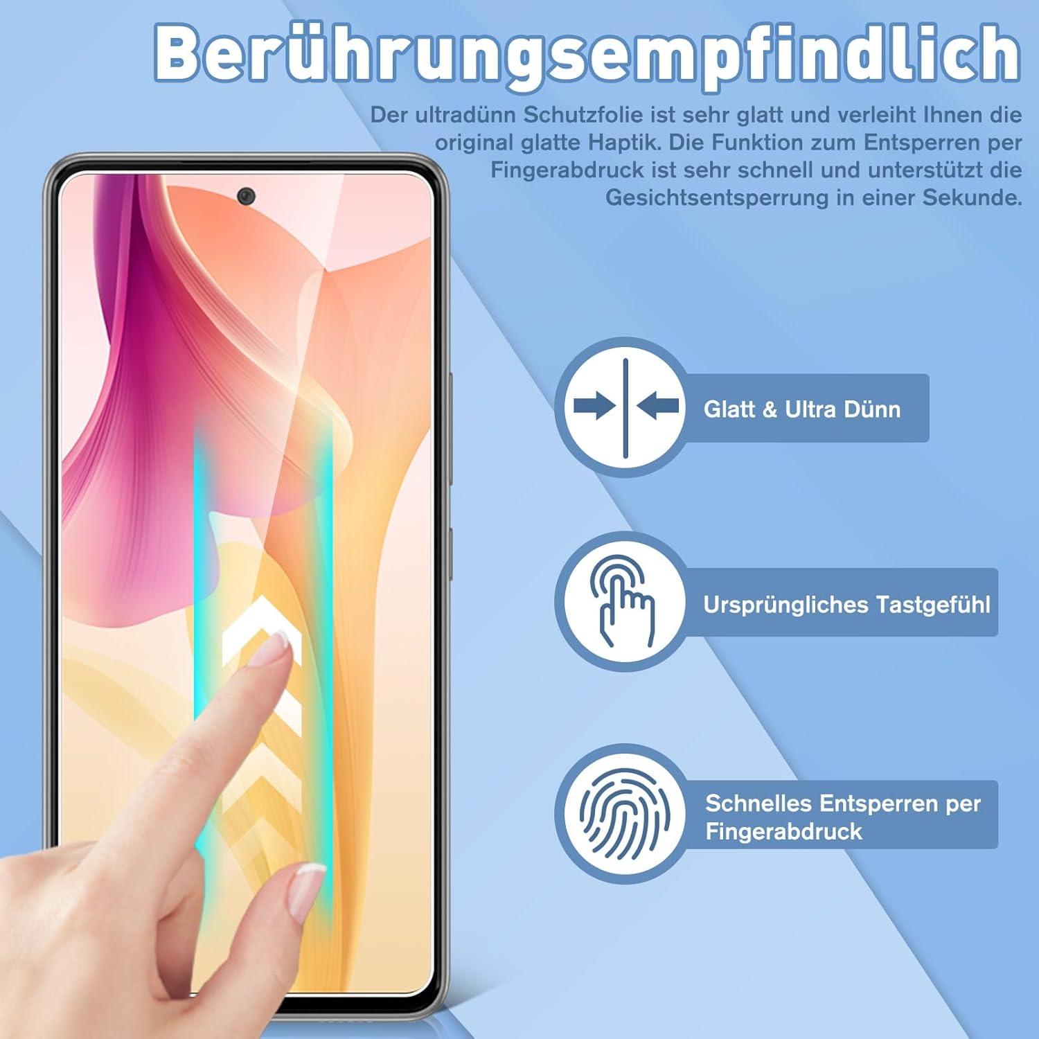Panzerglas Schutzfolie Samsung Galaxy A71/A72 [2 Stück] HD Klar