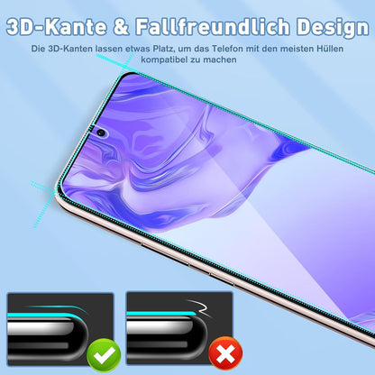 Schutzfolie Panzerglas Samsung Galaxy S22 2 Stück gehärtet