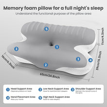 Memory Foam Nackenstützkissen Kühlkissen mit Abnehmbarem