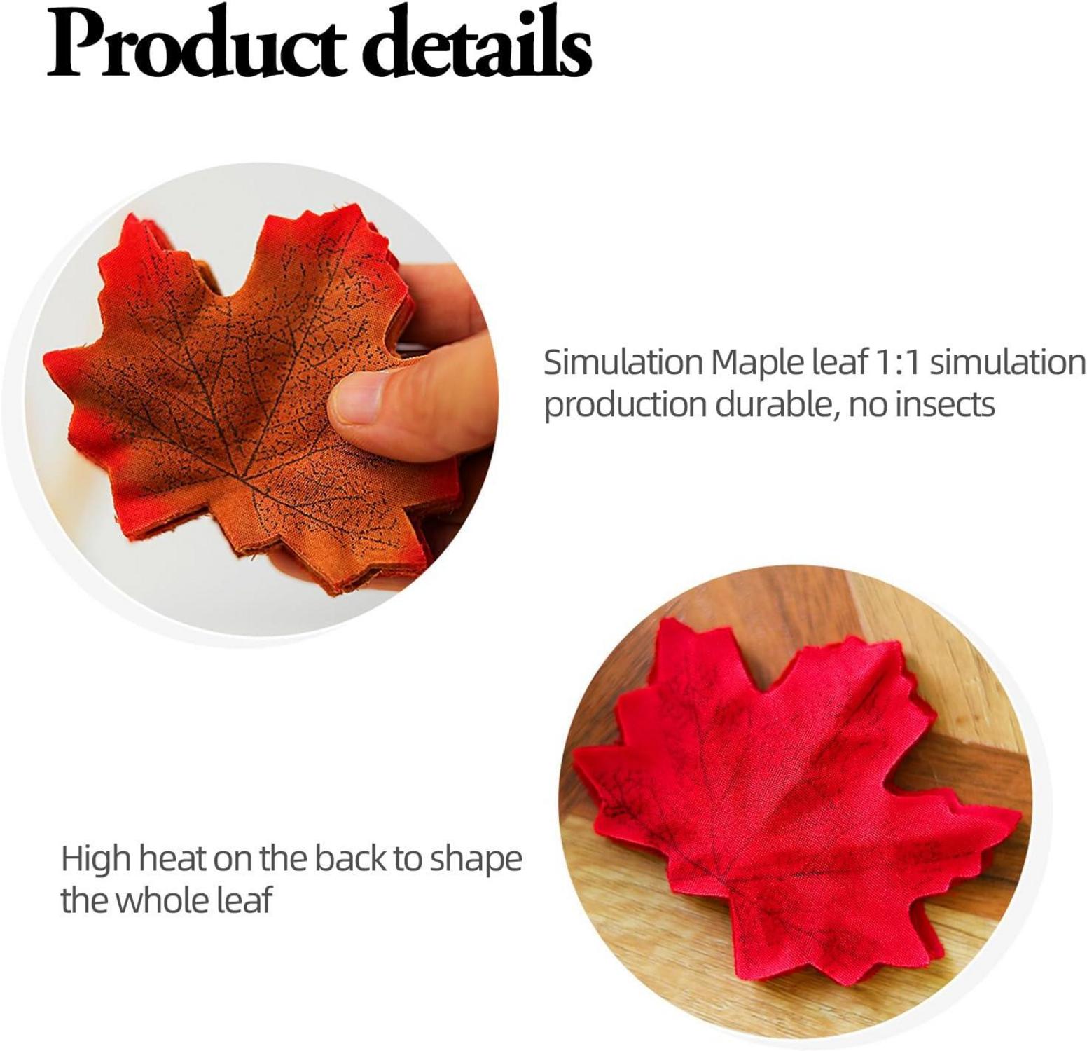 200 Herbstblätter Deko Herbstgirlande Ahorn Kastanien