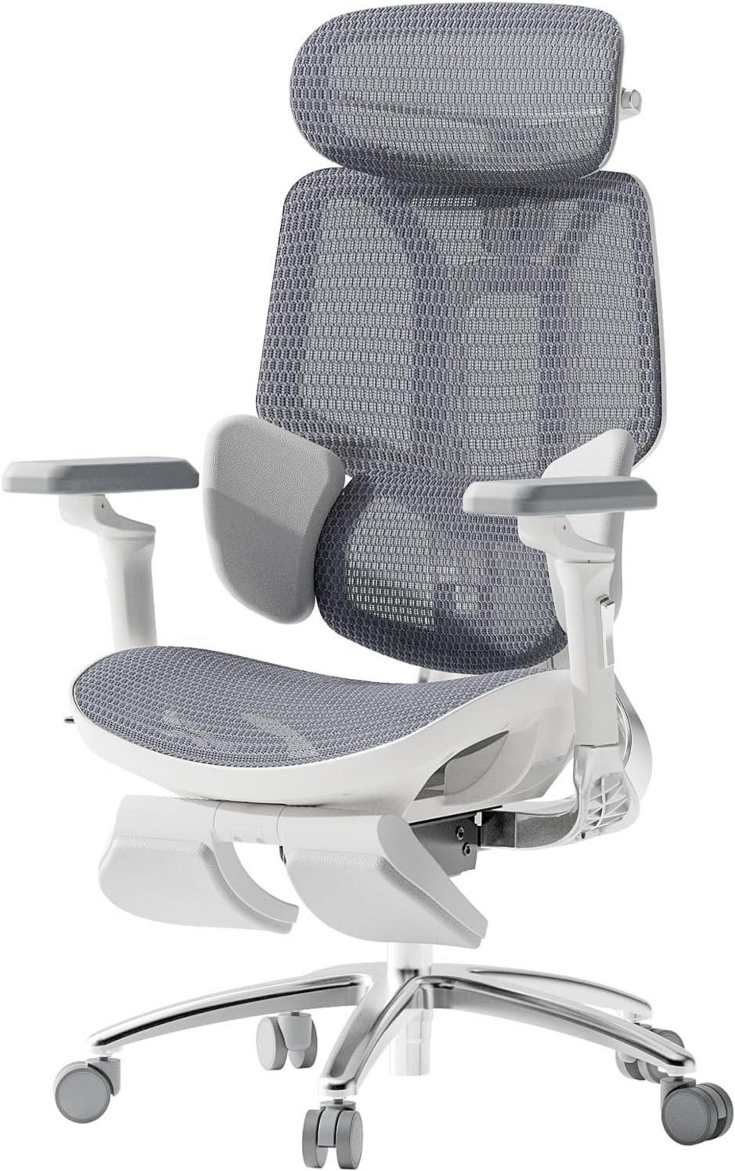 Ergonomischer Bürostuhl mit 3-Zonen-Lendenwirbelstütze und