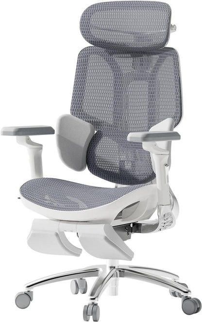 Ergonomischer Bürostuhl mit 3-Zonen-Lendenwirbelstütze und