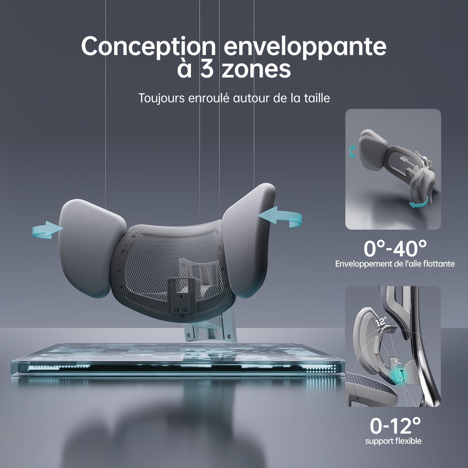 Ergonomischer Bürostuhl Hbada E3 Ultra mit 4D-Kopfstütze und