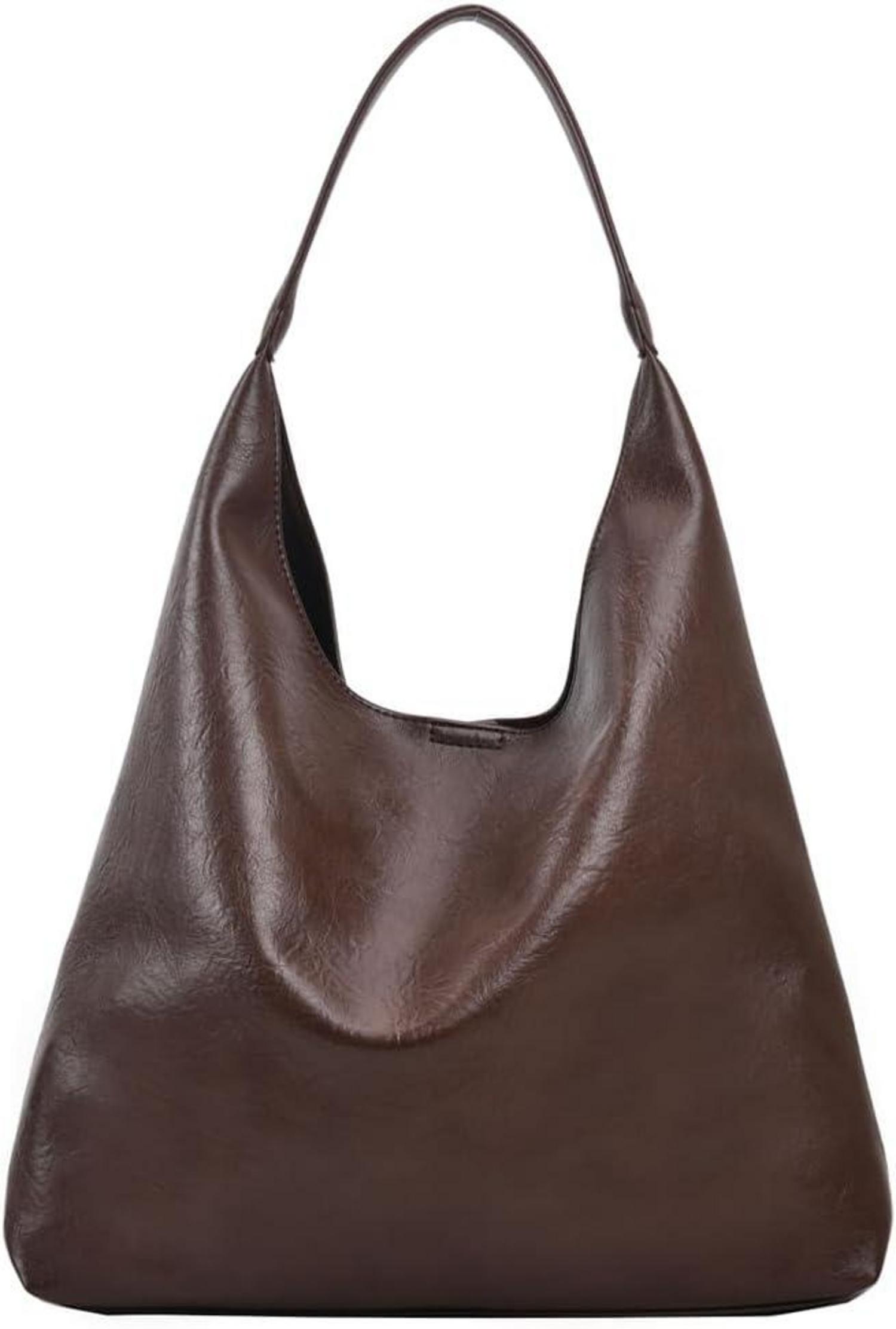 Weiche Kunstleder Hobo Schultertasche Vintage Braun - GSenhui
