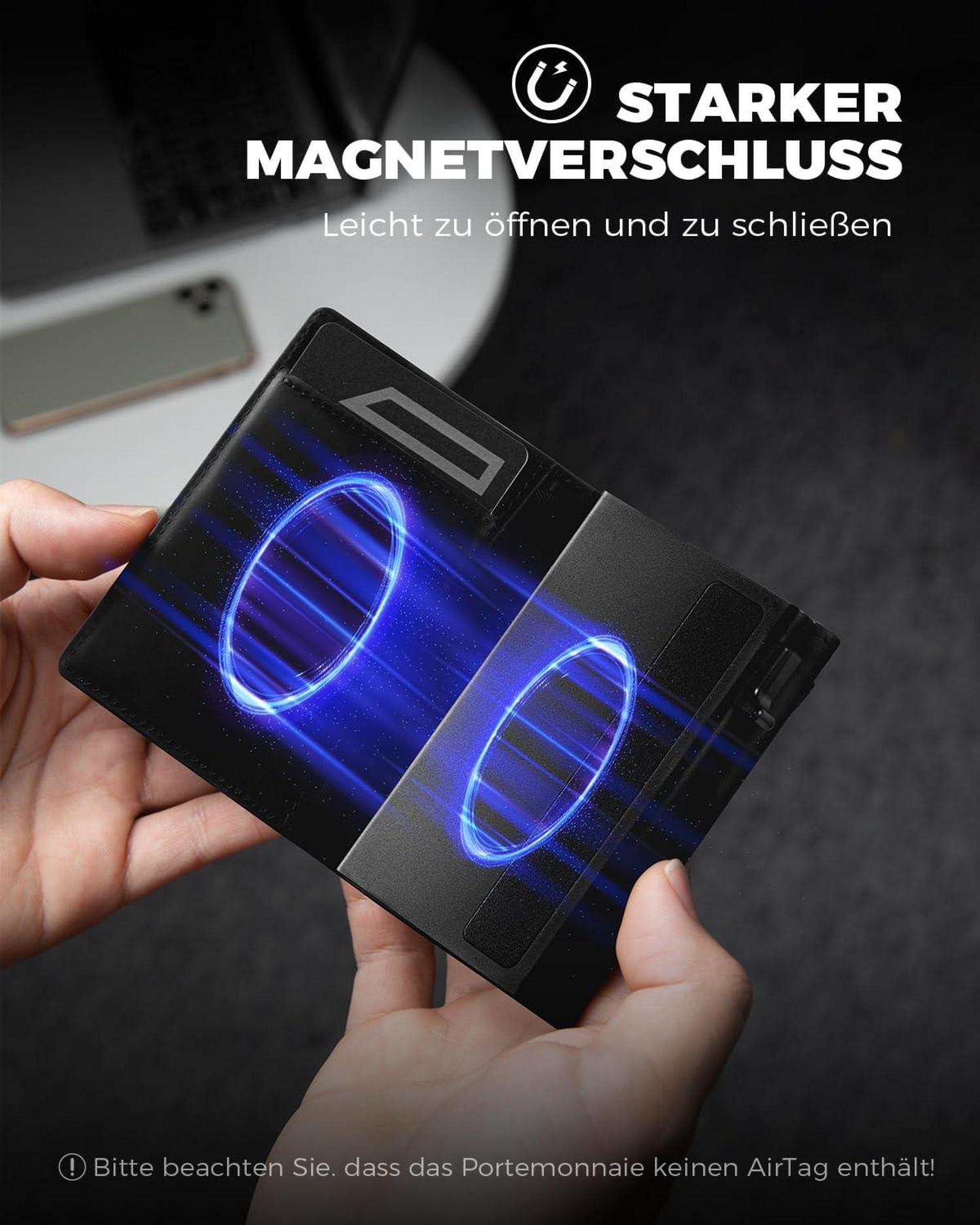 Smart Wallet Herren mit XL Münzfach und RFID Schutz
