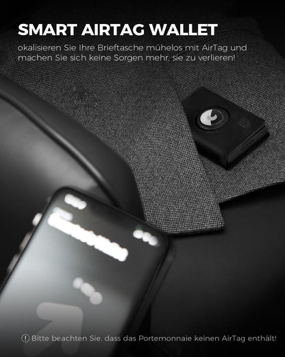 DODENSHA Airtag Wallet Herren XL Münzfach RFID Schutz