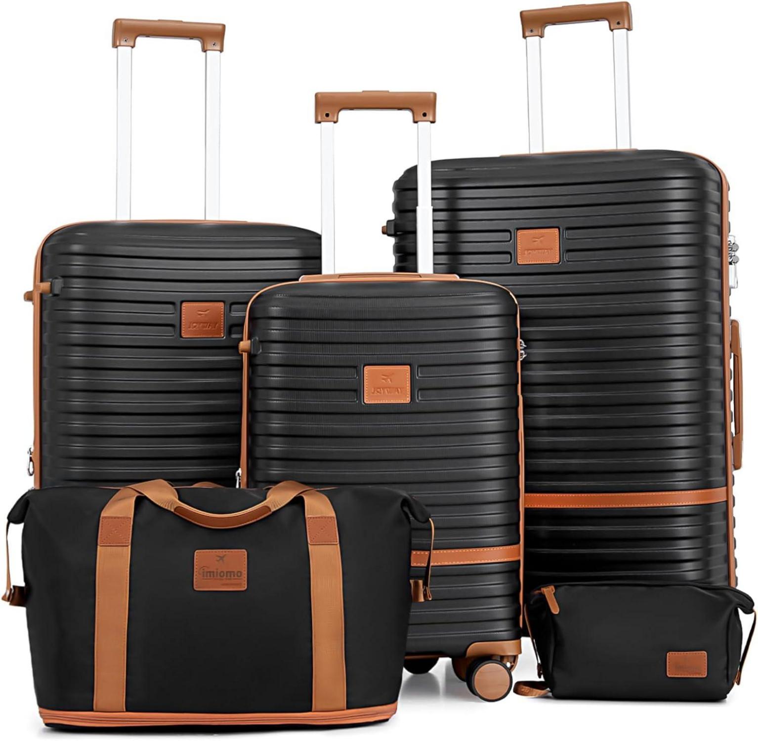 ABS Hartschalenkoffer Set mit TSA-Schloss und 4 Rollen 5tlg
