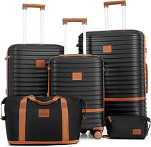 ABS Hartschalenkoffer Set mit TSA-Schloss und 4 Rollen 5tlg