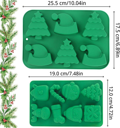 Weihnachts Silikonformen Set Schokolade Süßigkeiten