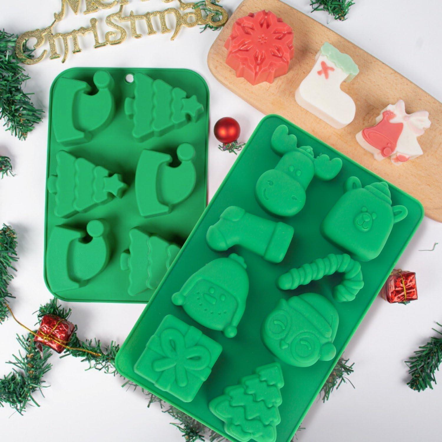 Weihnachts Silikonformen Set Schokolade Backform Festliche Leckereien